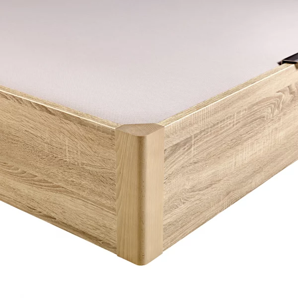 435,60 € - Canapé abatible de madera Nogal 135x200 cm